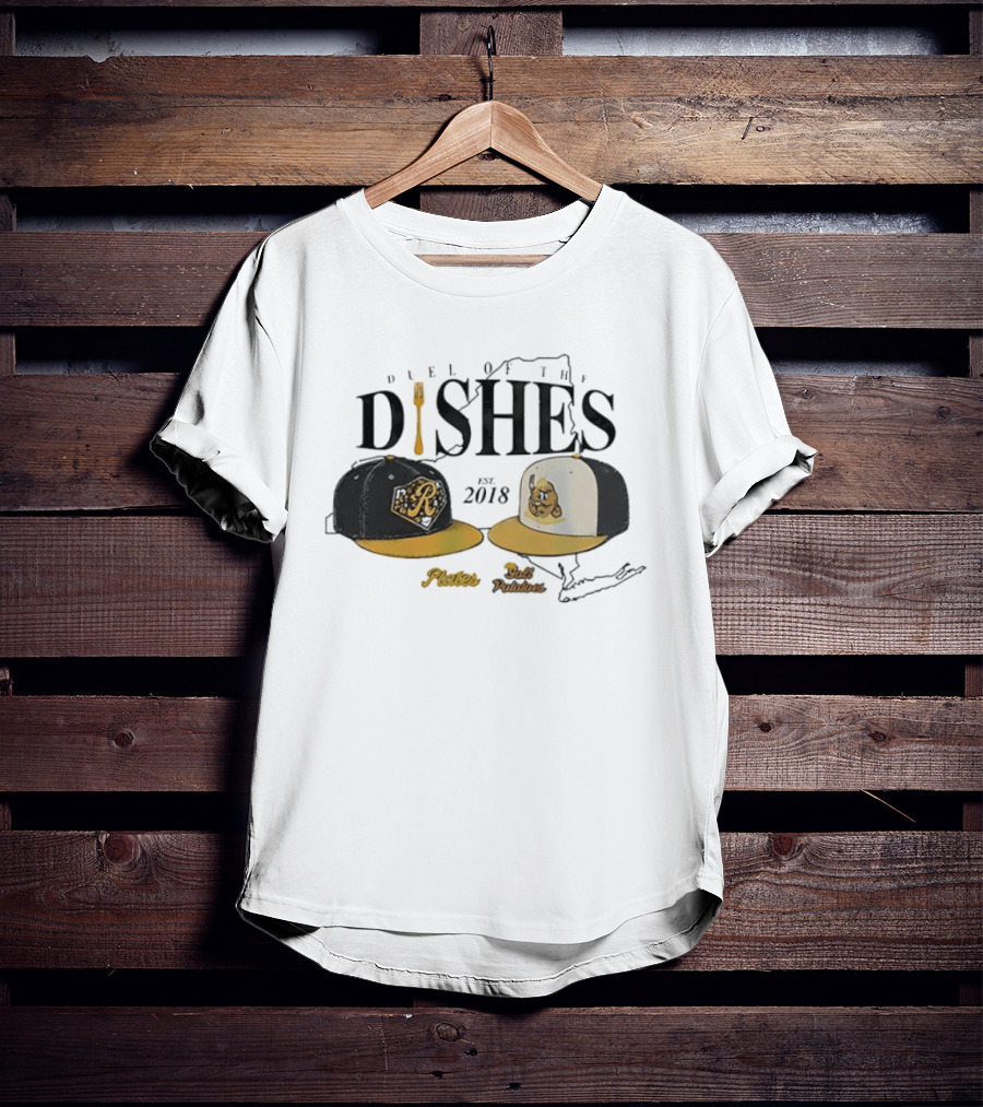 Rochester Plates Salt Potatoes Duel Of The Dishes Est 2018 New York State Caps T-Shirt