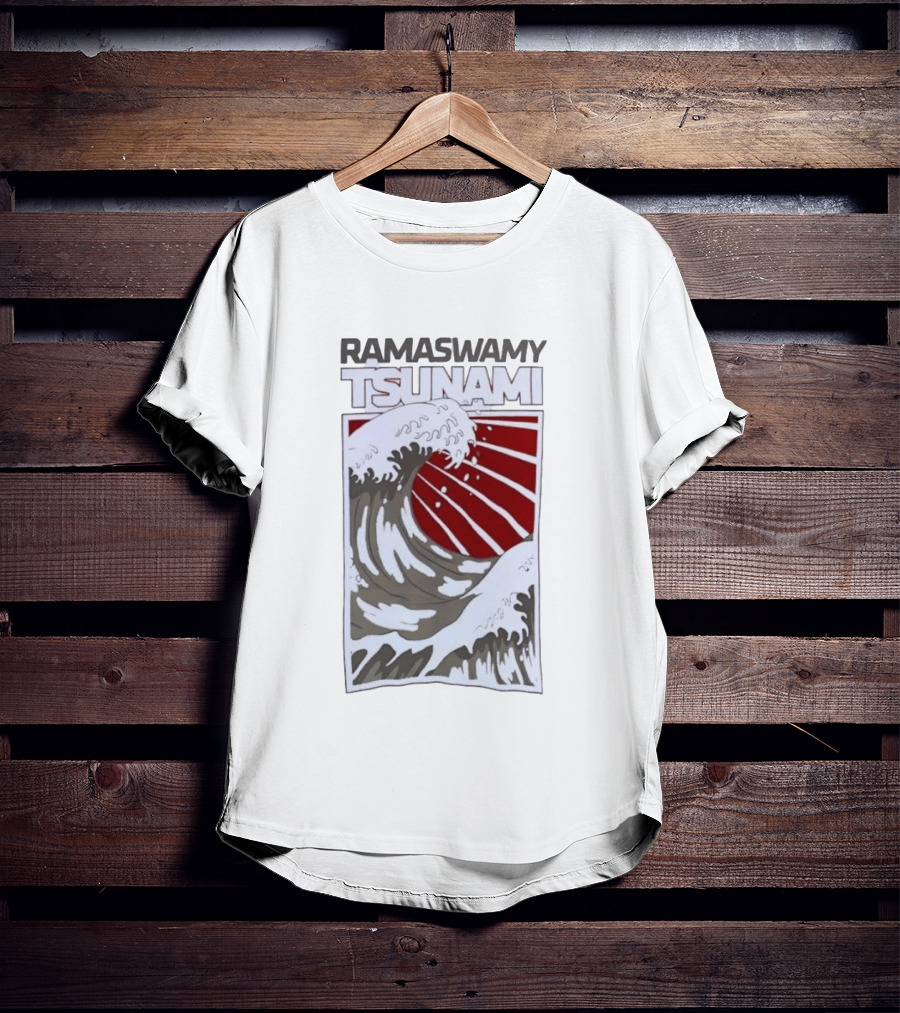 Ramaswamy Tsunami Japanese Wave T-Shirt