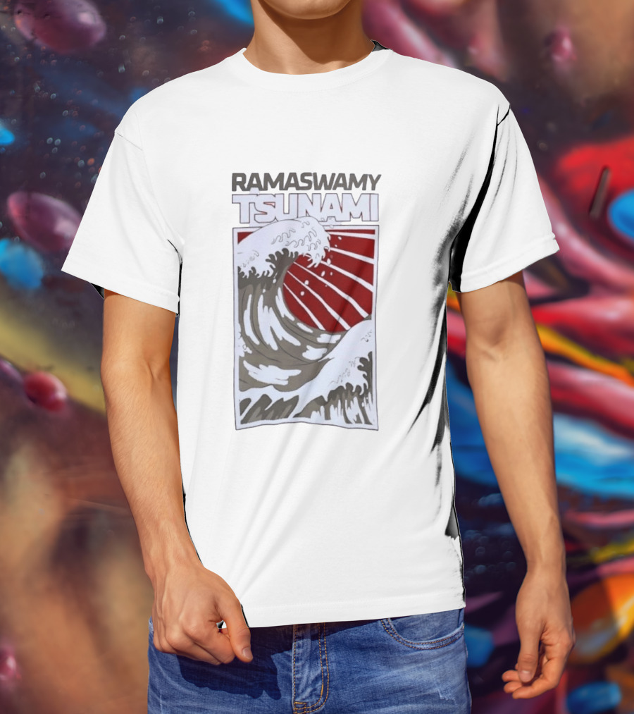 Ramaswamy Tsunami Japanese Wave T-Shirt