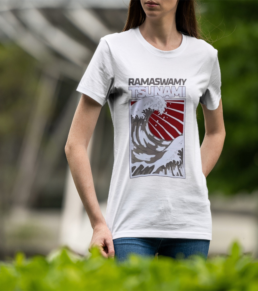 Ramaswamy Tsunami Japanese Wave T-Shirt
