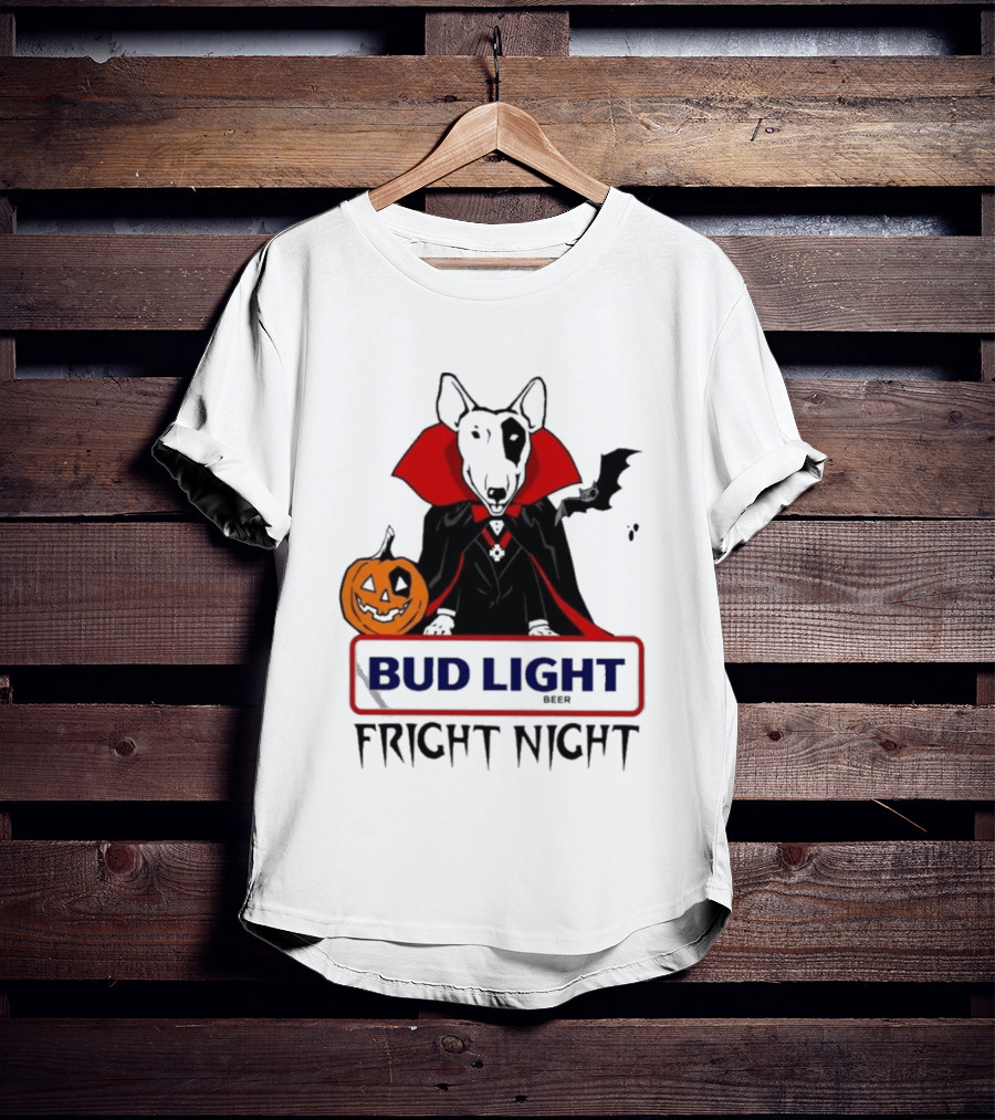 Bud Light Spuds MacKenzie Fright Night 80s Halloween T-Shirt