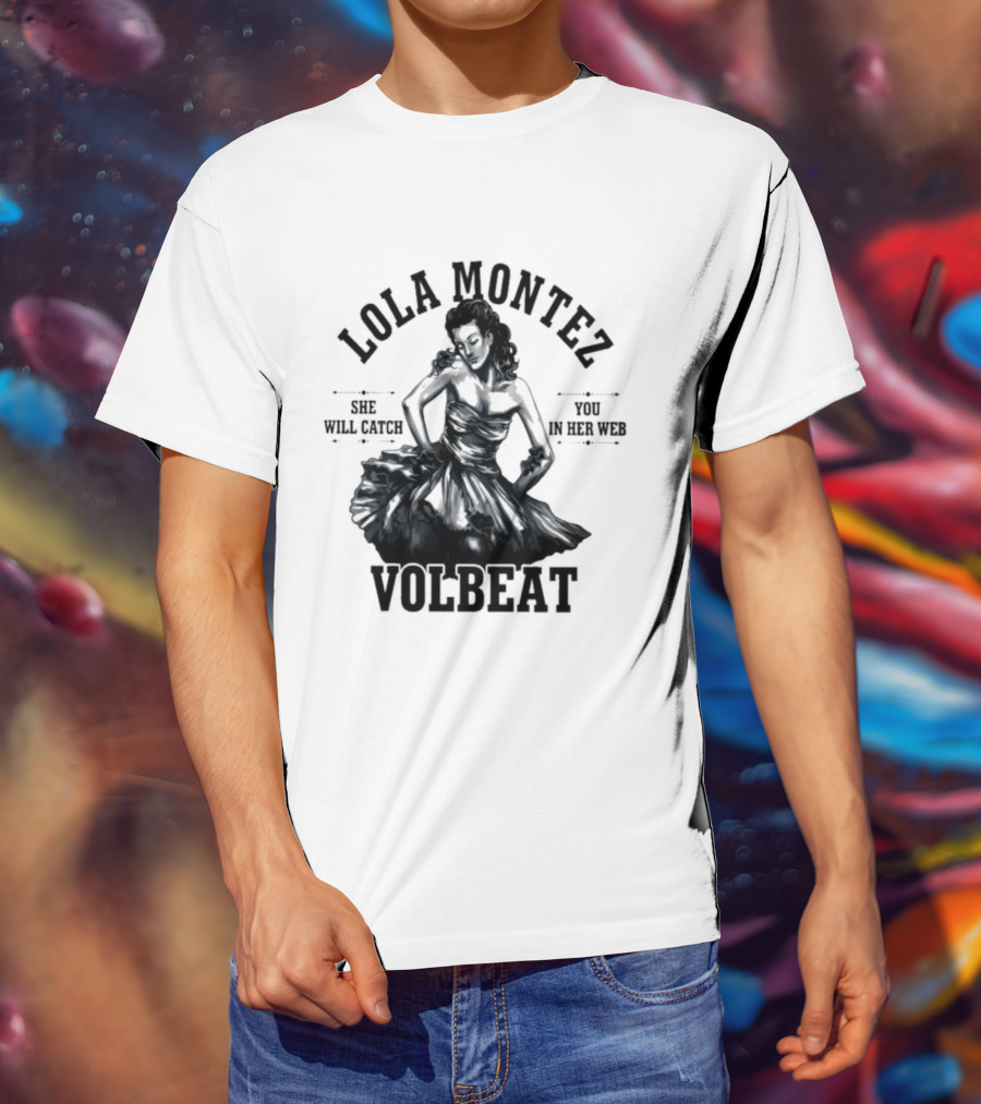 Lola Montez Volbeat Rock Music Tour Edition T-Shirt
