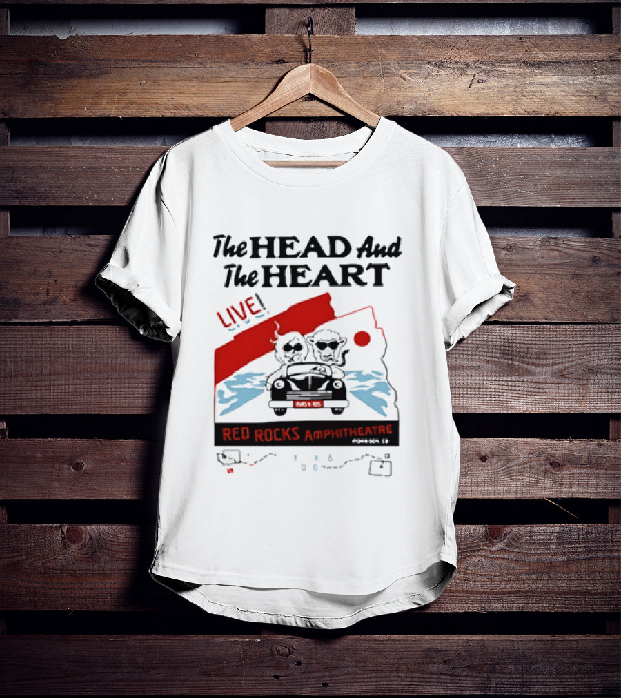 The Head And The Heart Live Red Rocks Amphitheatre Concert T-Shirt