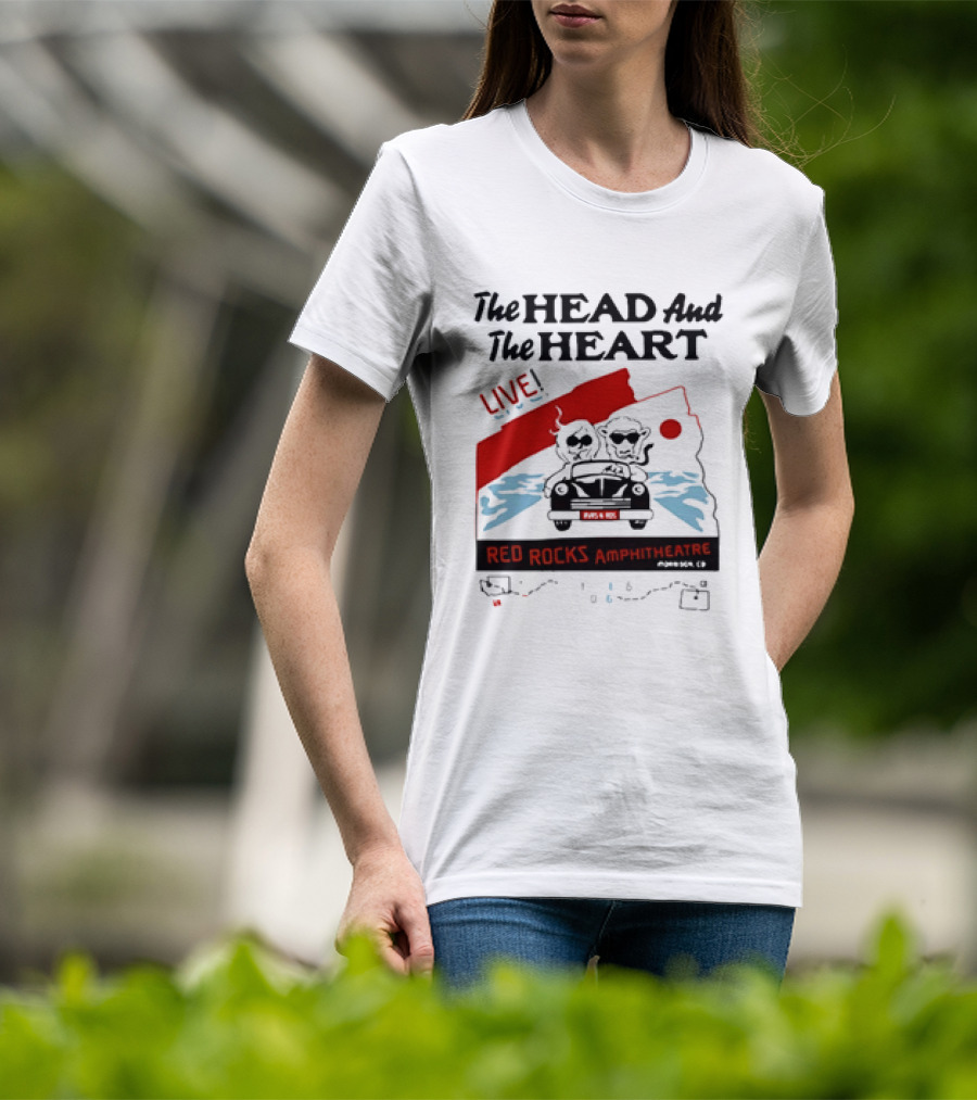The Head And The Heart Live Red Rocks Amphitheatre Concert T-Shirt