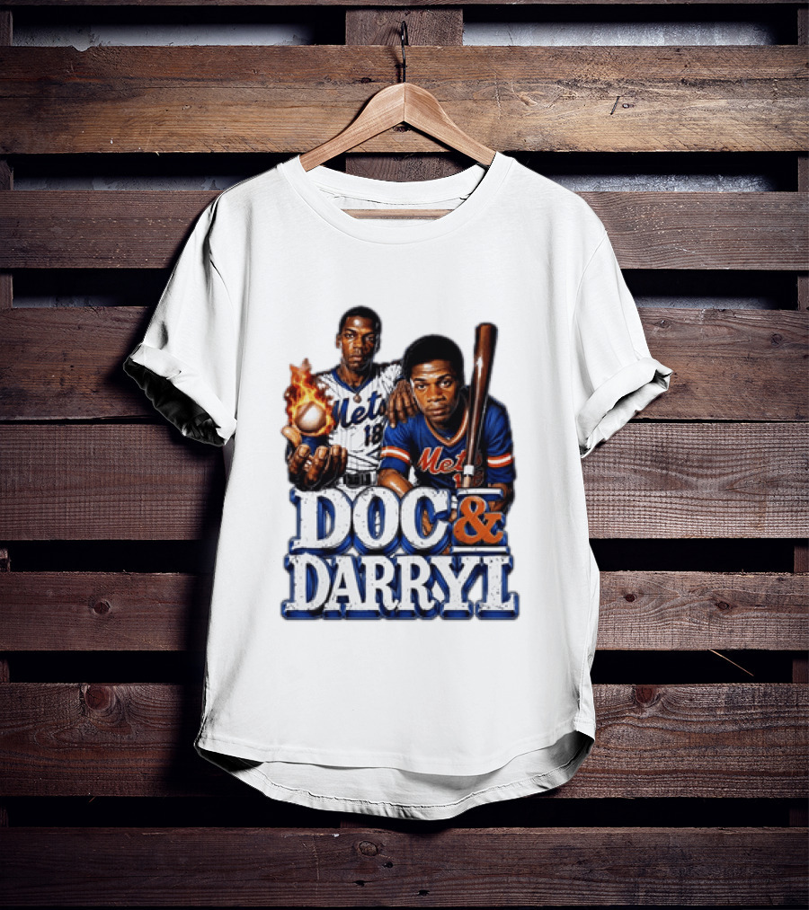 New York Mets Doc Gooden Darryl Strawberry Mets Iconic MLB Legends T-Shirt