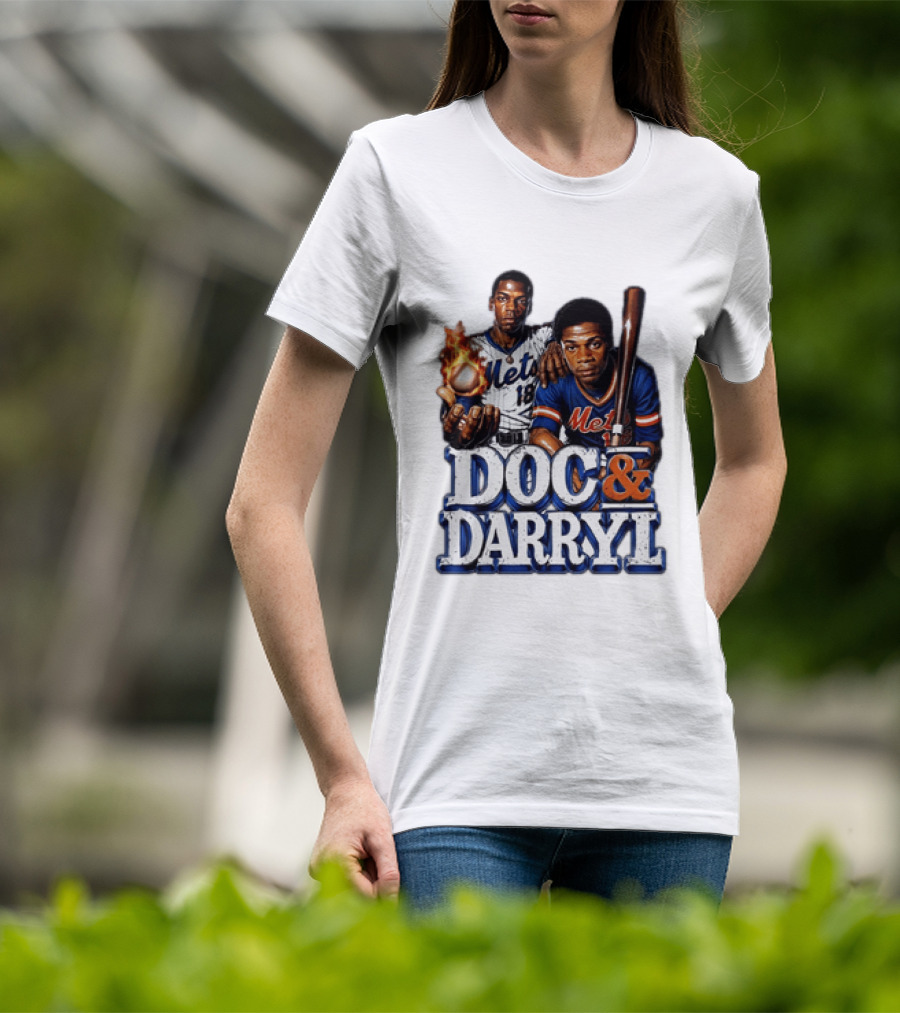New York Mets Doc Gooden Darryl Strawberry Mets Iconic MLB Legends T-Shirt