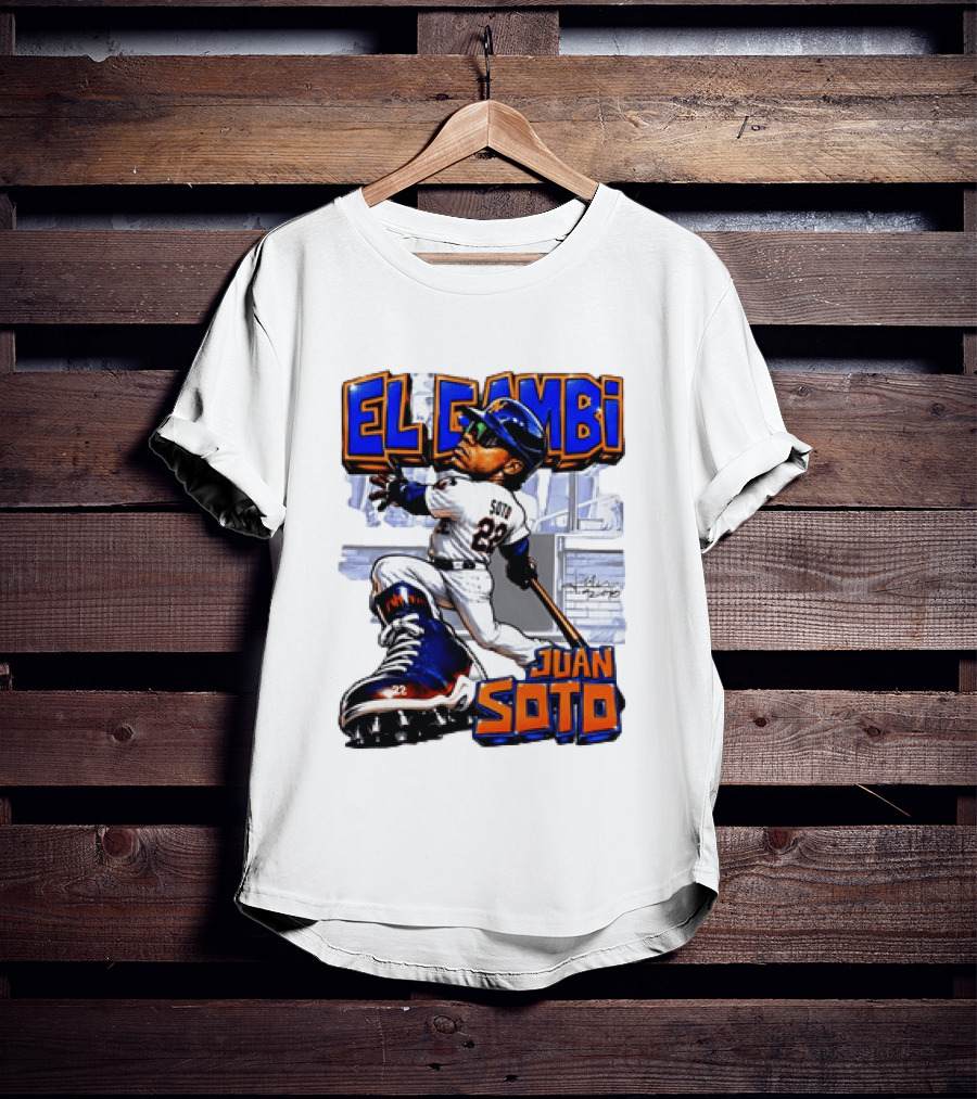 New York Mets El Gambi Juan Soto 22 Baseball T-Shirt
