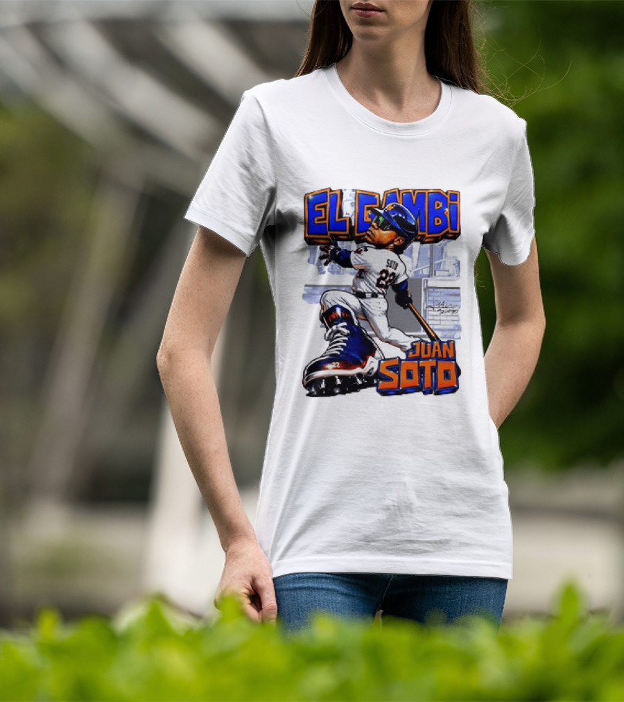 New York Mets El Gambi Juan Soto 22 Baseball T-Shirt