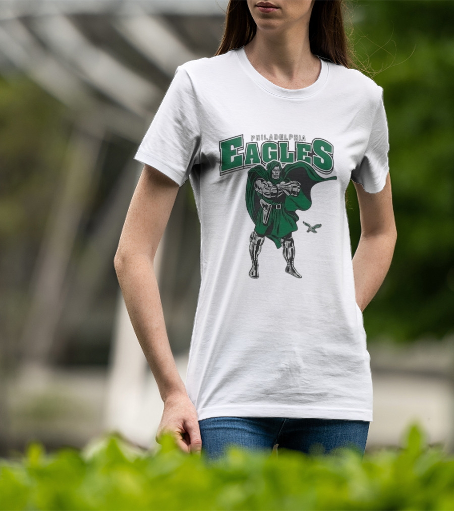 Philadelphia Eagles Doctor Doom 2026 Villain Collaboration T-Shirt