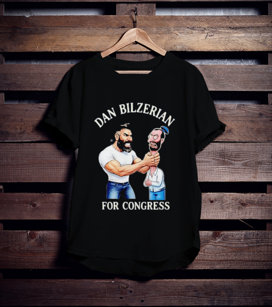 Dan Bilzerian For Congress Political Meme Cartoon T-Shirt