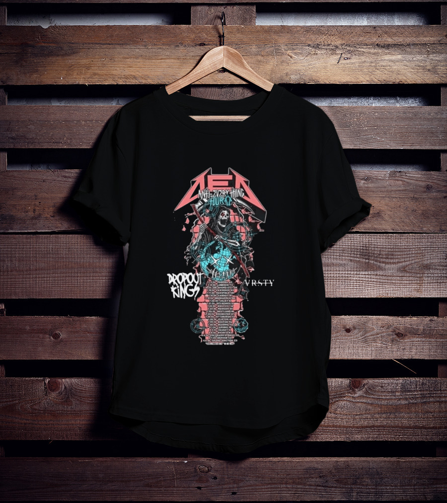 DED Anti Everything Tour 2026 US Cities List With Dropout Kings VRSY July August Phoenix To Grand Junction T-Shirt