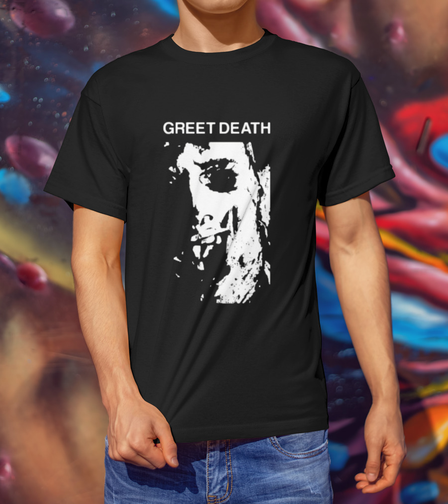 Evil Greed Store Greet Death Leatherface Horror T-Shirt