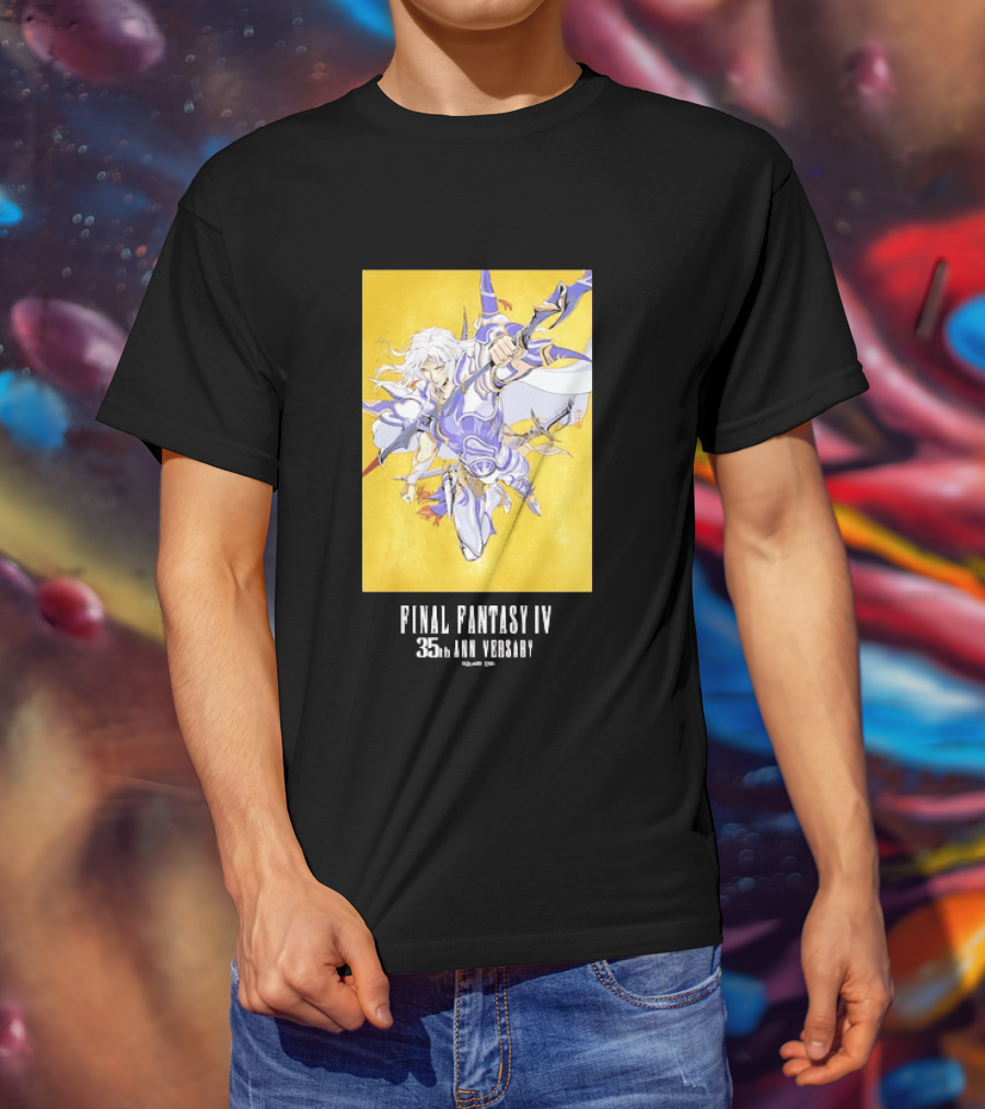 Final Fantasy IV 35th Anniversary Knight Leaping Heroic T-Shirt
