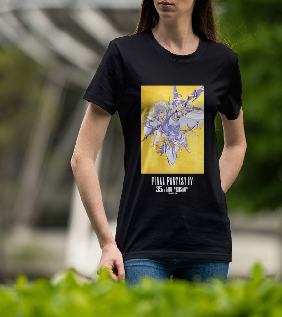 Final Fantasy IV 35th Anniversary Knight Leaping Heroic T-Shirt