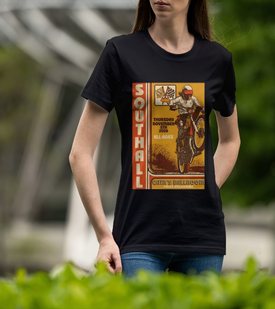 Southall Live At Cain's Ballroom Tulsa OK November 5 2026 Motorcycle Event T-Shirt