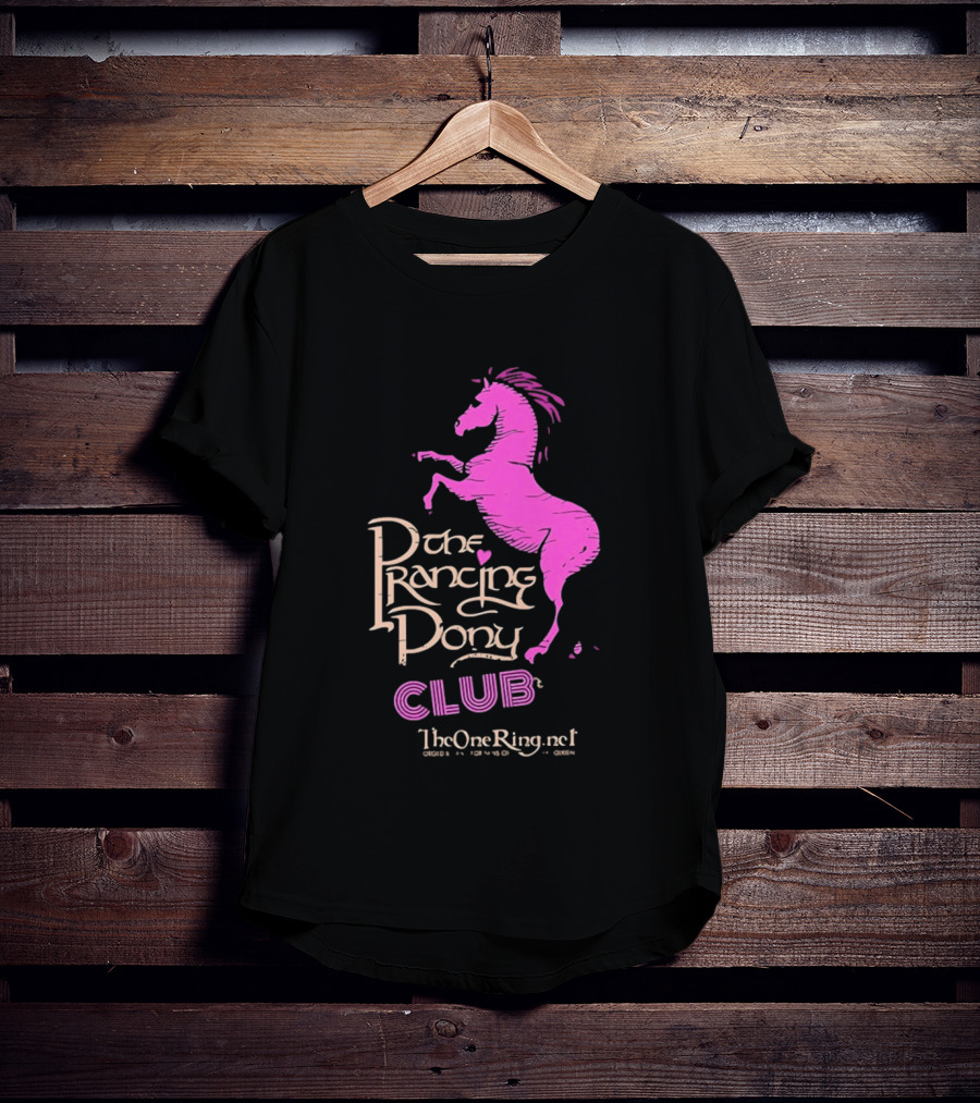 The Prancing Pony Club Pink Horse JRR Tolkien TheOneRingnet T-Shirt