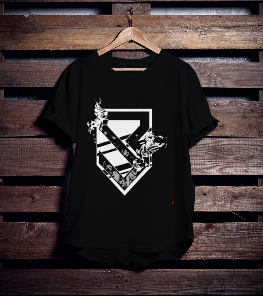 Tyrese Haliburton Seth Rollins Flames 2026 At Madison Square Garden Shield T-Shirt
