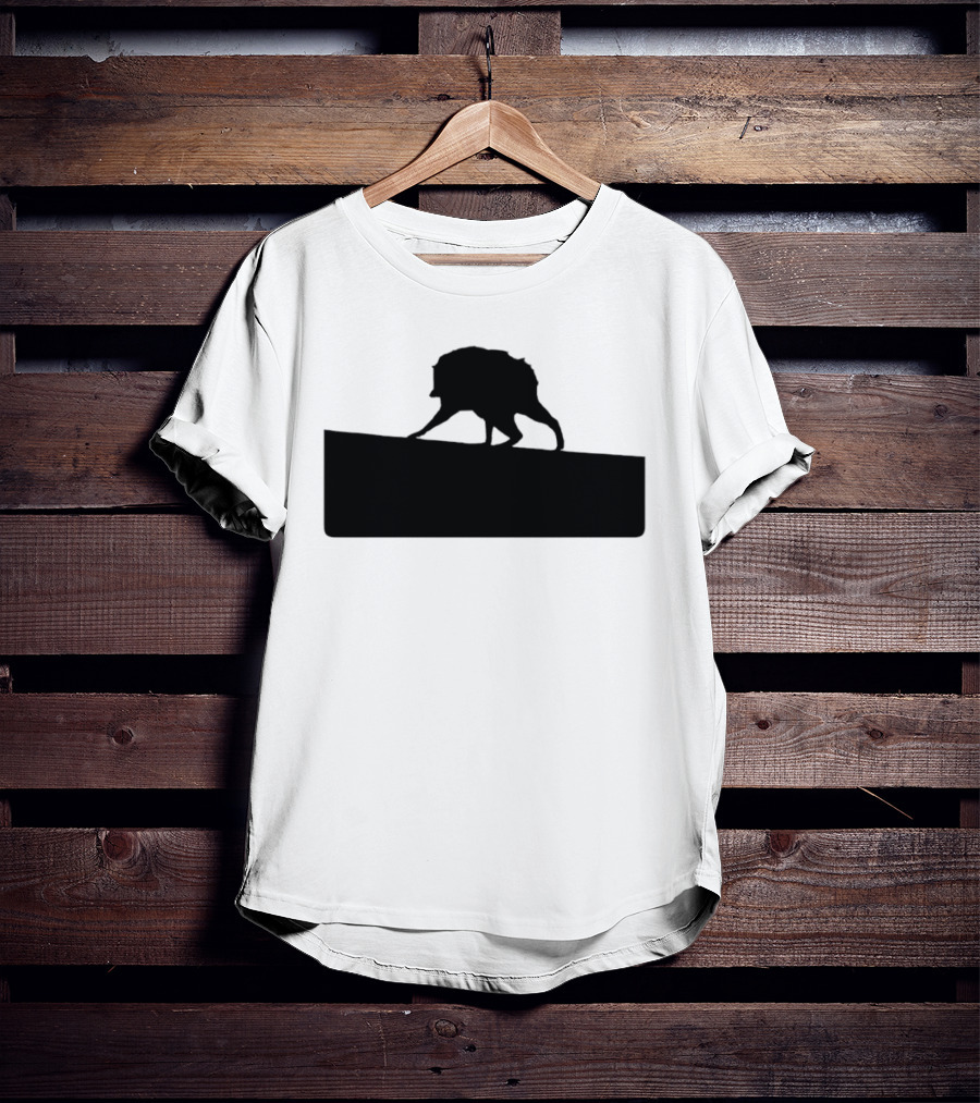 Jimothy Raccoon Trash Silhouette Mock Political Campaign T-Shirt