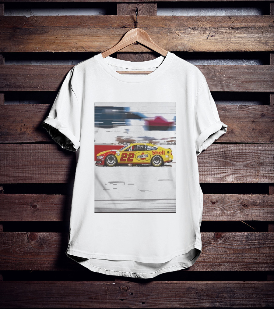 Joey Logano 2026 Victory Pennzoil Shell Car 22 NASCAR Speedway T-Shirt