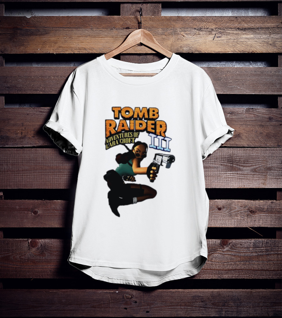 Tomb Raider Adventures Of Lara Croft III Classic Game T-Shirt