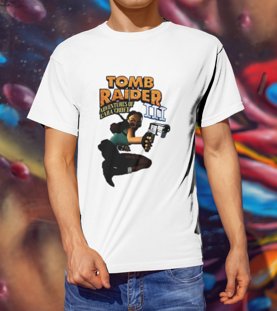 Tomb Raider Adventures Of Lara Croft III Classic Game T-Shirt