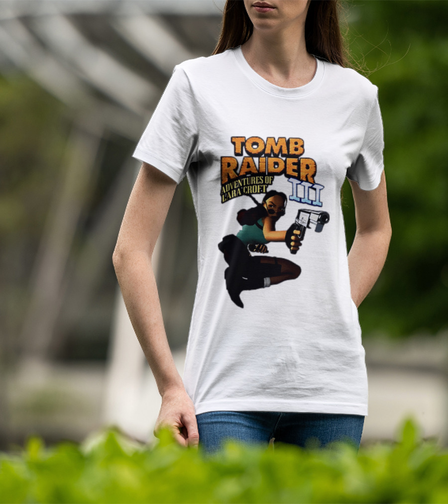 Tomb Raider Adventures Of Lara Croft III Classic Game T-Shirt