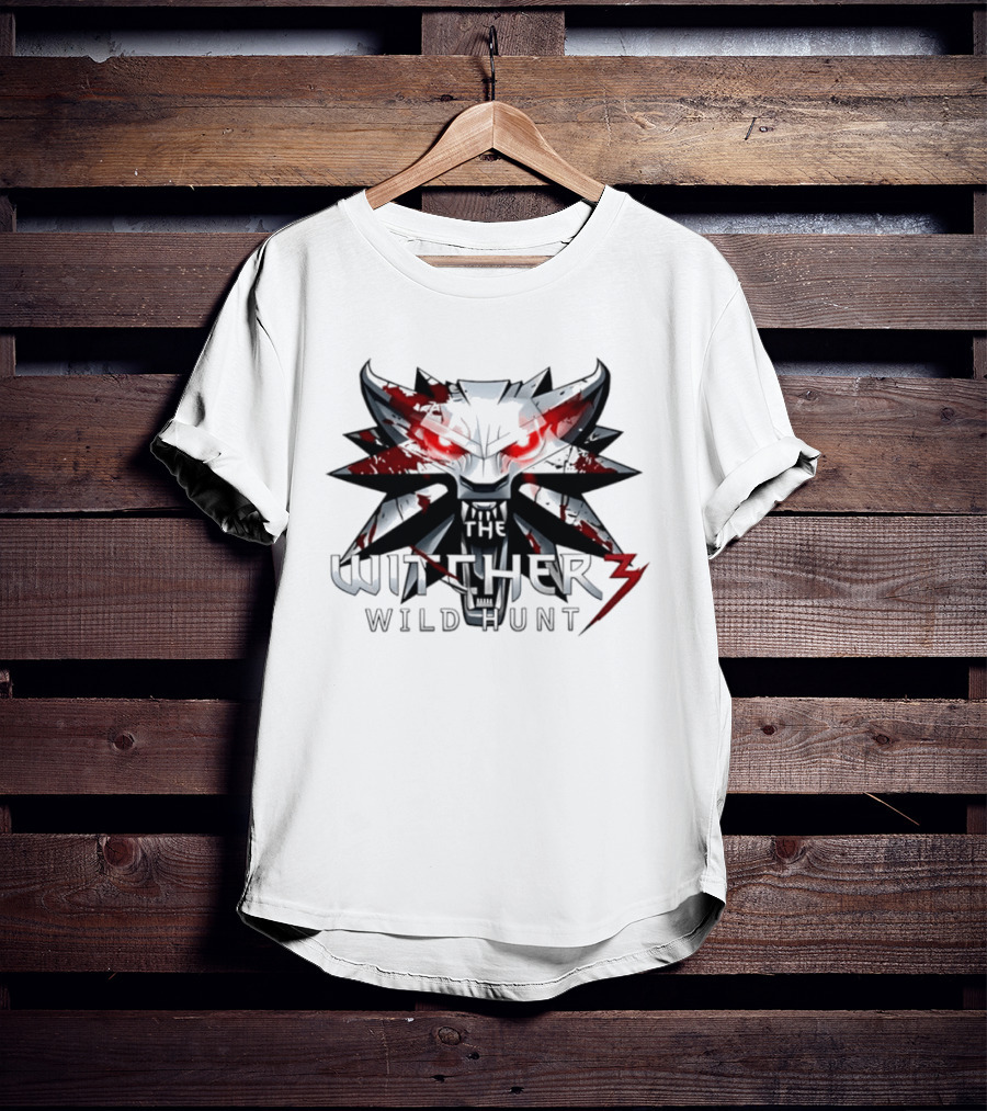Geralt Of Rivia The Witcher 3 Wild Hunt Blood Wolf Iconic Mask T-Shirt