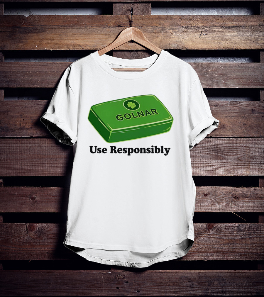 Golnar Green Bar Use Responsibly Shamrock T-Shirt