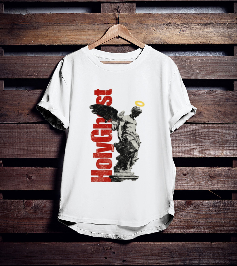 Holy Ghost Halo Statue Winged Angel T-Shirt