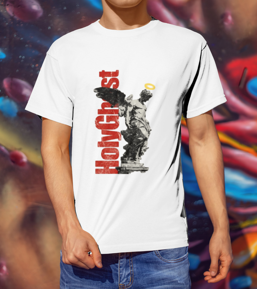 Holy Ghost Halo Statue Winged Angel T-Shirt