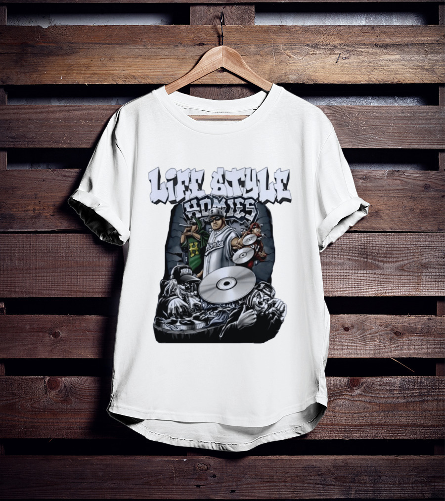 Life Style Homies Hip Hop DJ Rapper Crew T-Shirt
