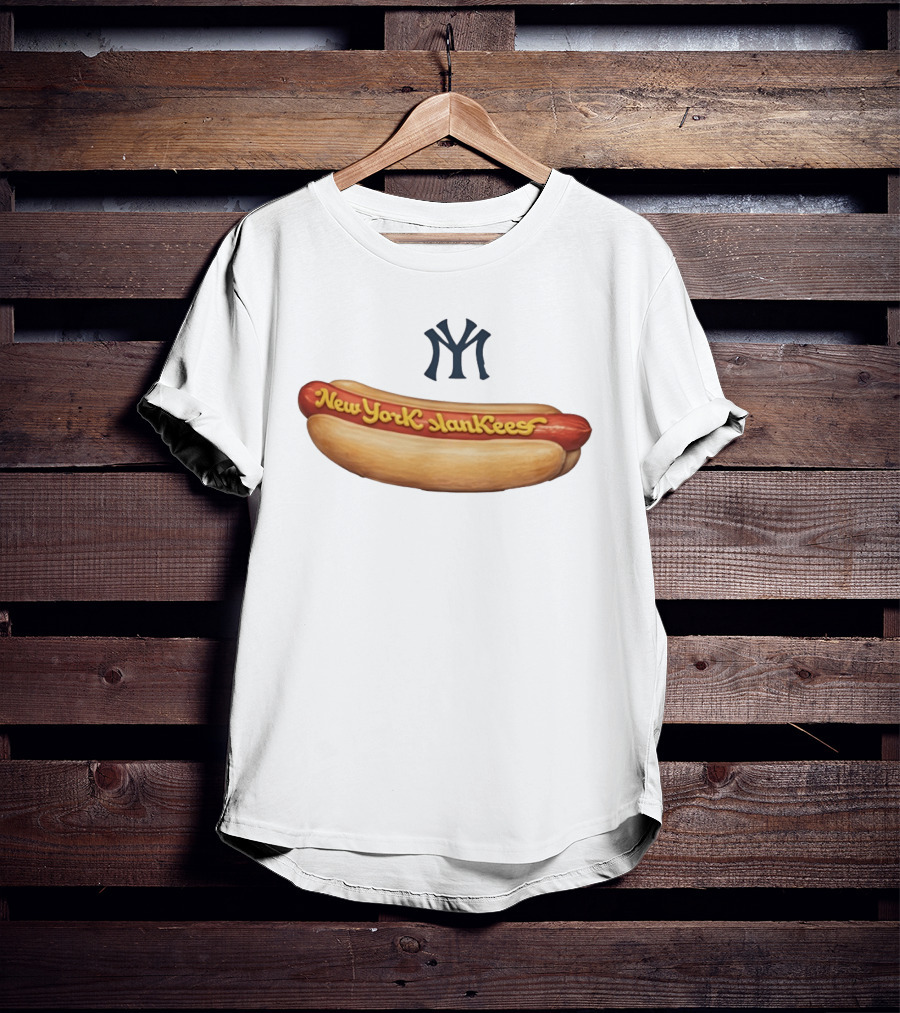 New York SlanKees Hot Dog Baseball Parody NY T-Shirt
