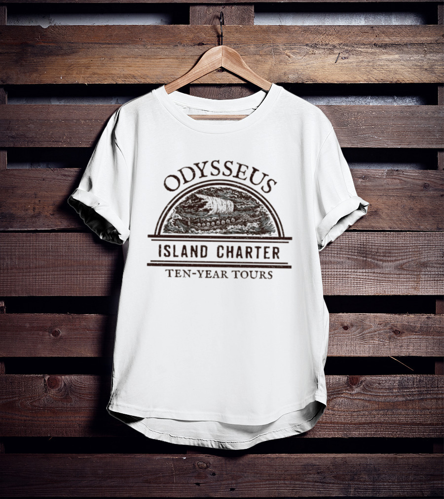 Odysseus Island Charter Ten Year Tours Travel Adventure T-Shirt
