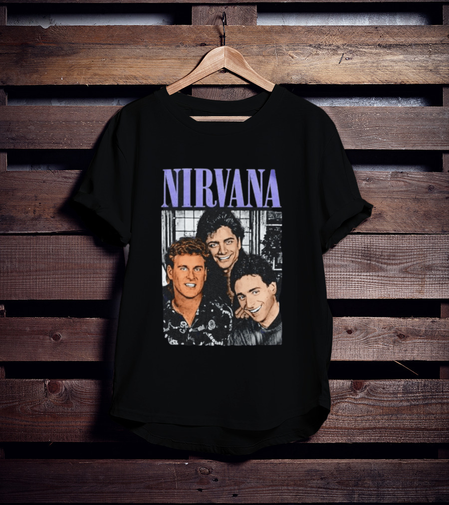 Full House Dave Coulier John Stamos Bob Saget Nirvana Band Members Music T-Shirt