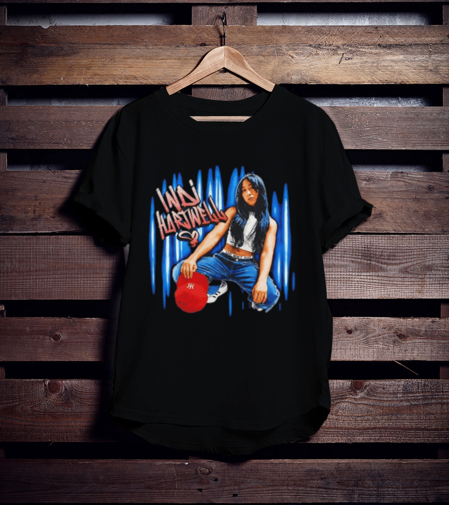 Indi Hartwell WWE NXT Graffiti Style Red Cap Blue Jeans T-Shirt