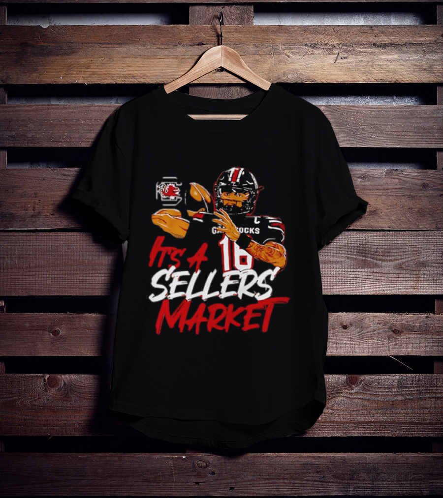 LaNorris Sellers South Carolina Gamecocks Football It's A Sellers Market 18 T-Shirt
