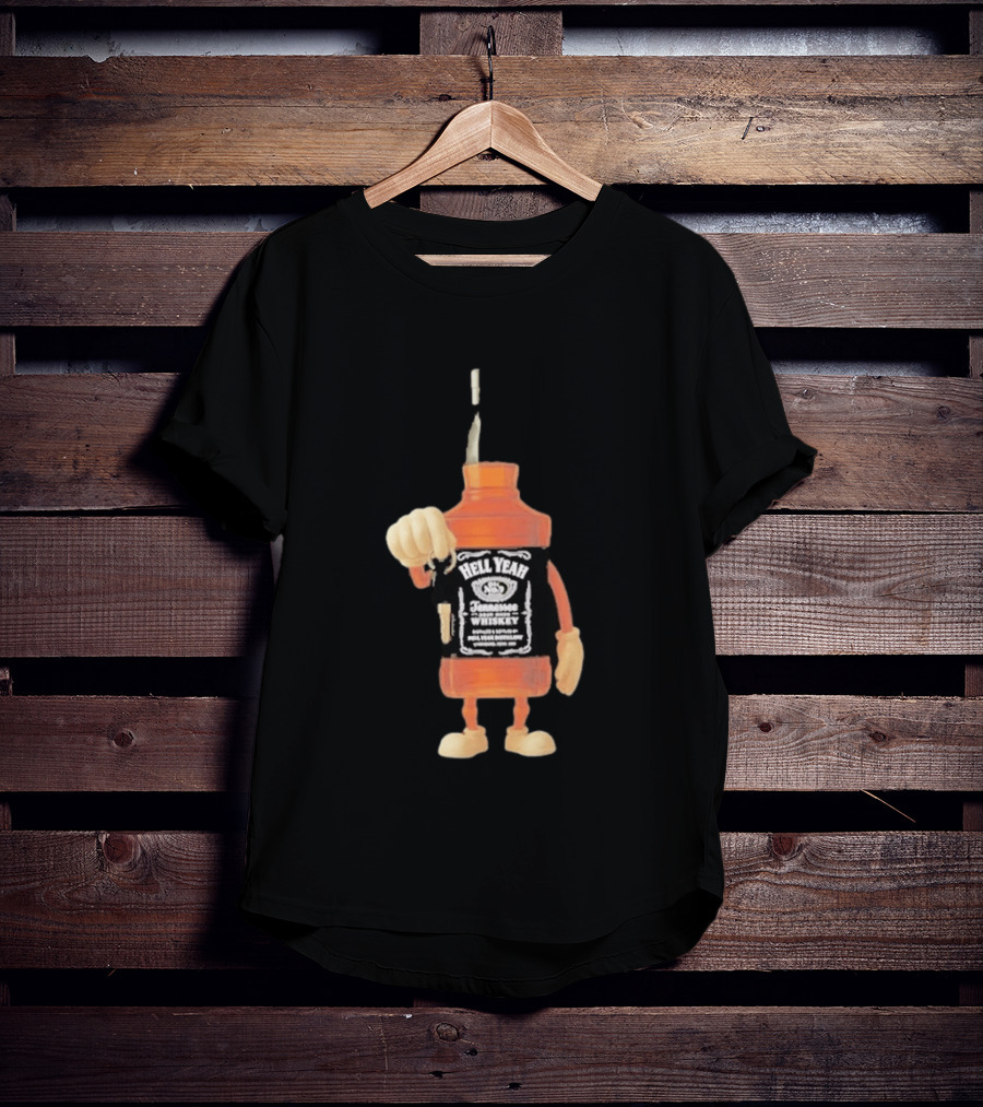 Hell Yeah Tennessee Whiskey Bottle Figure With Car Key T-Shirt