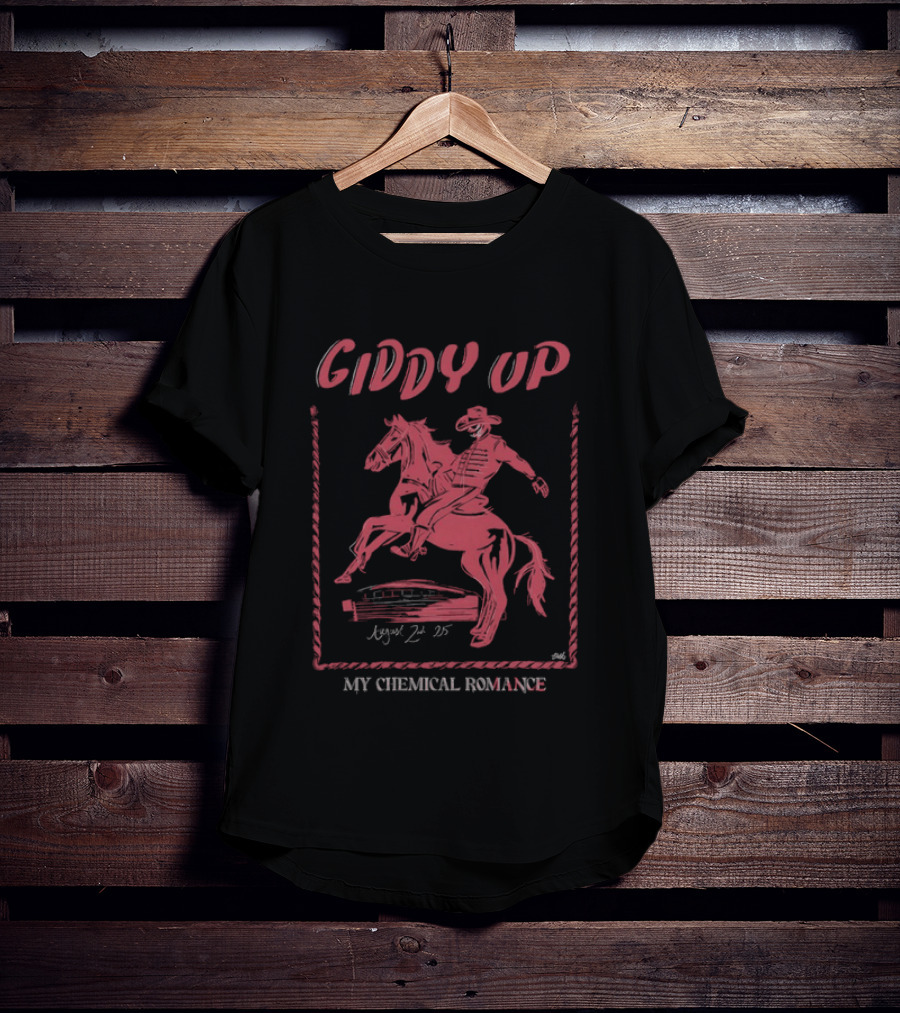 Giddy Up My Chemical Romance 2025 Cowboy T-Shirt