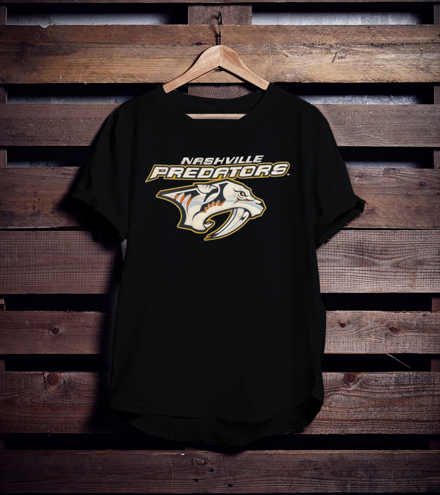 Nashville Predators Hockey Team Logo Official Merchandise T-Shirt