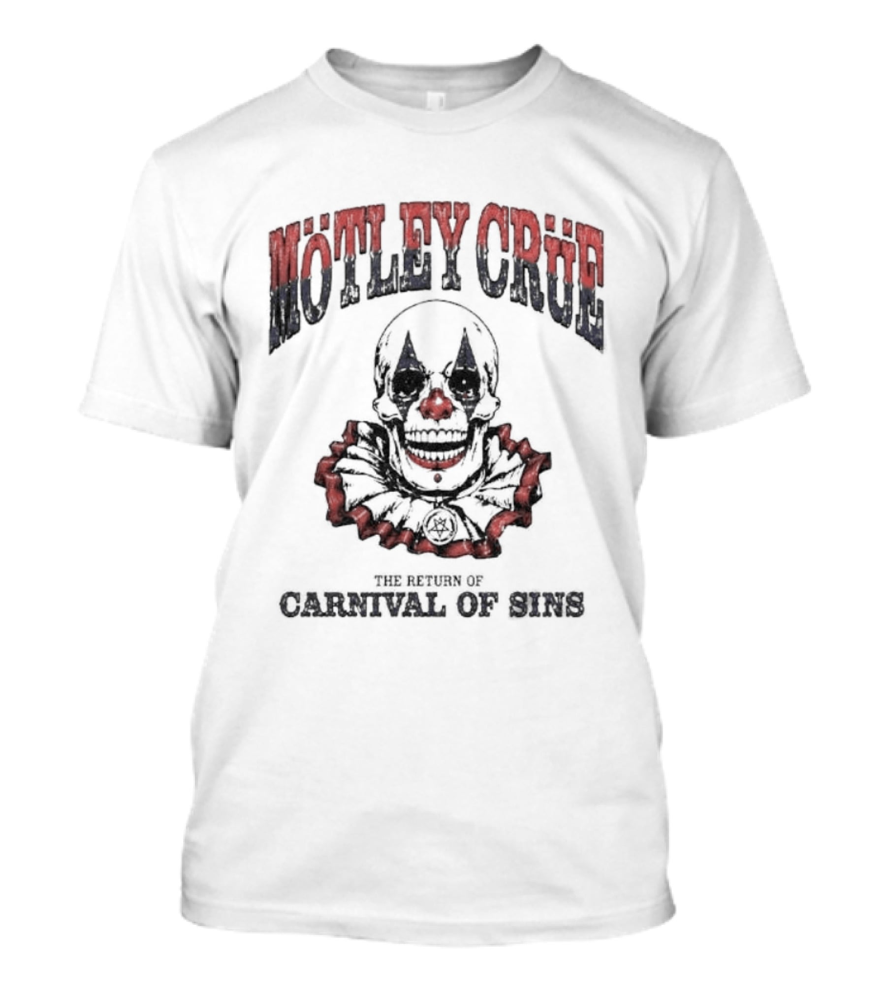 Mötley Crüe Carnival Of Sins The Return Of The Death Clown Tour 2026 With Dates Back T-Shirt