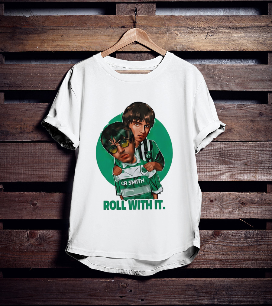 Oasis Roll With It CR Smith Celtic Football Club T-Shirt