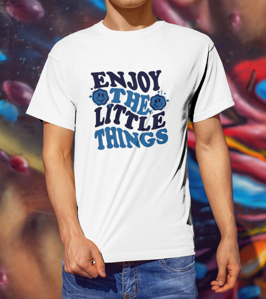 Enjoy The Little Things Smiley Faces T-Shirt