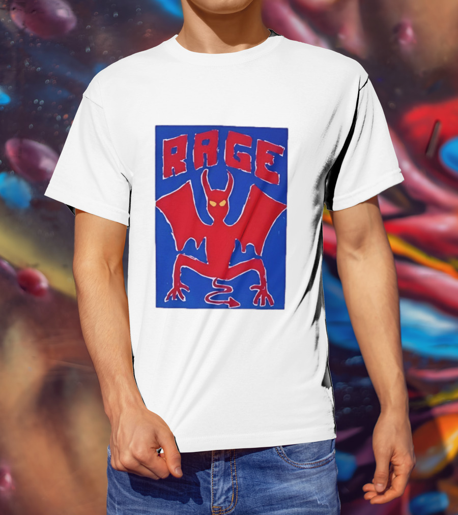 Rage Red Devil Bat Wings Demon T-Shirt