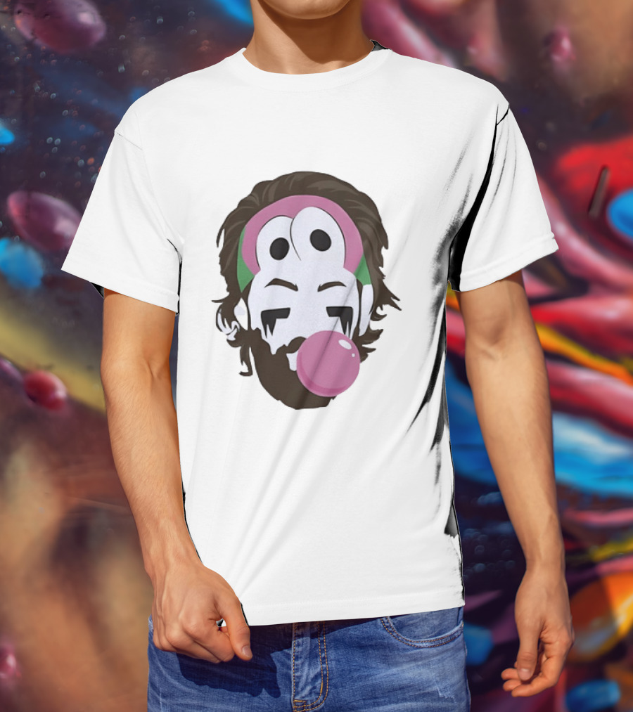 Keanu Reeves Bubblegum Pop Art Cartoon T-Shirt