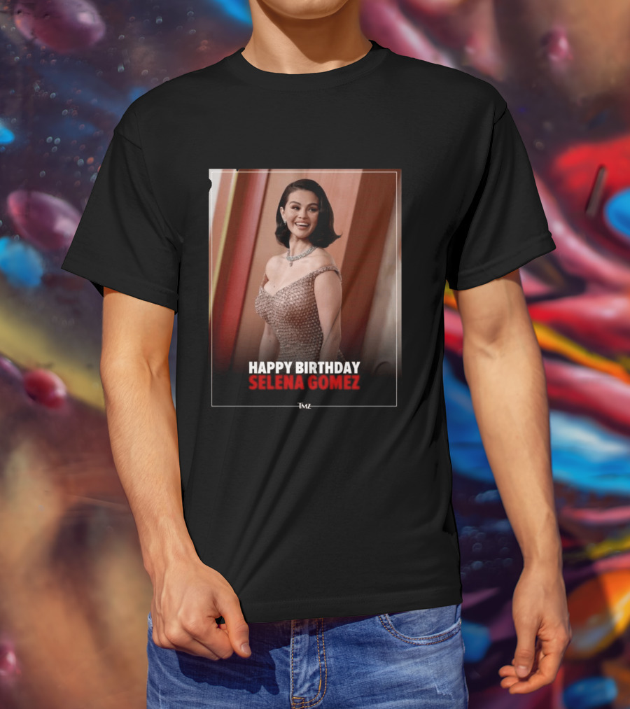 Happy Birthday Selena Gomez TMZ Celebration Event T-Shirt