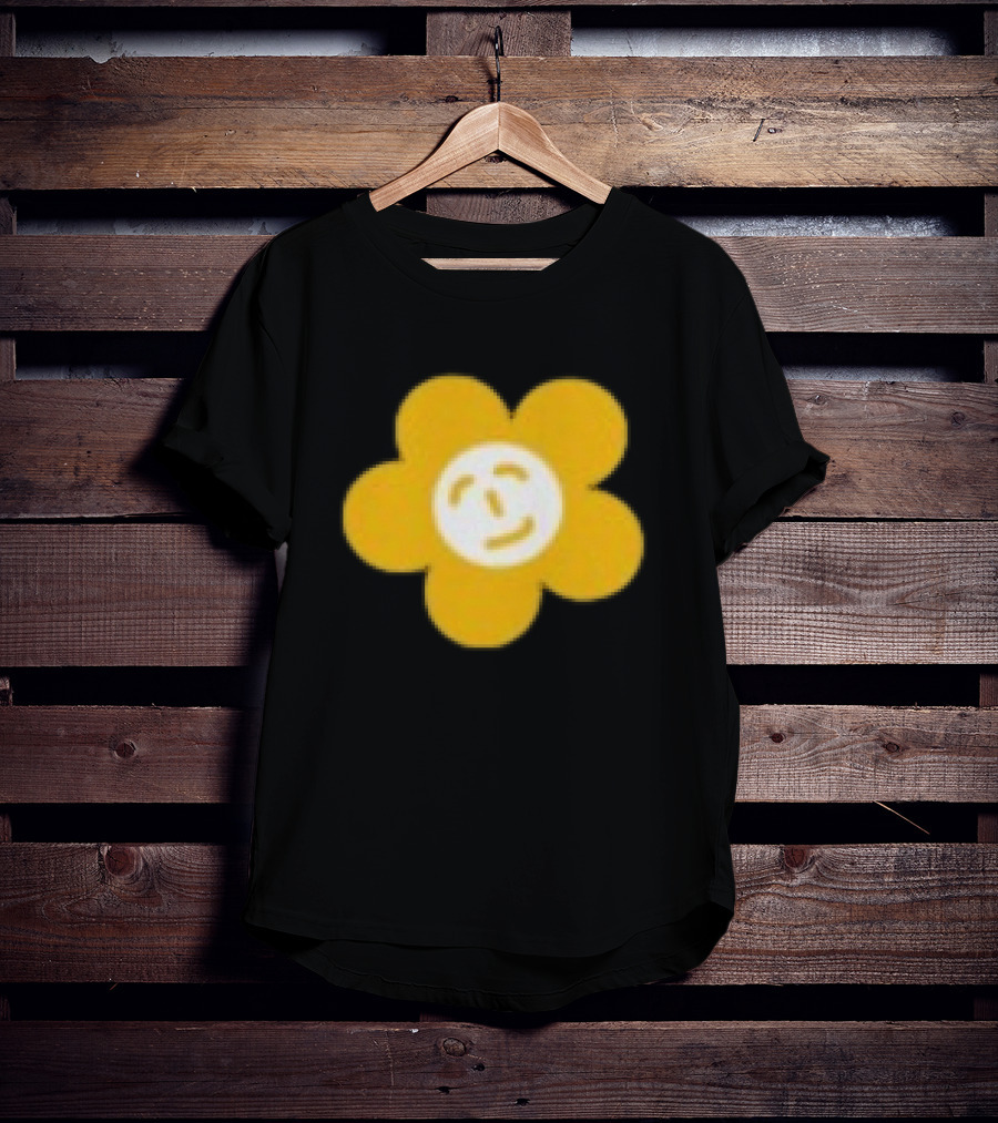Paperboxmart Store Smiling Yellow Flower Face T-Shirt