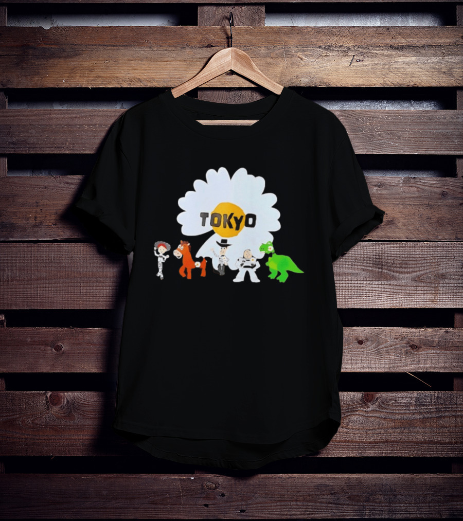 Jessie Bullseye Woody Buzz Lightyear Rex Toy Story Tokyo Flower T-Shirt