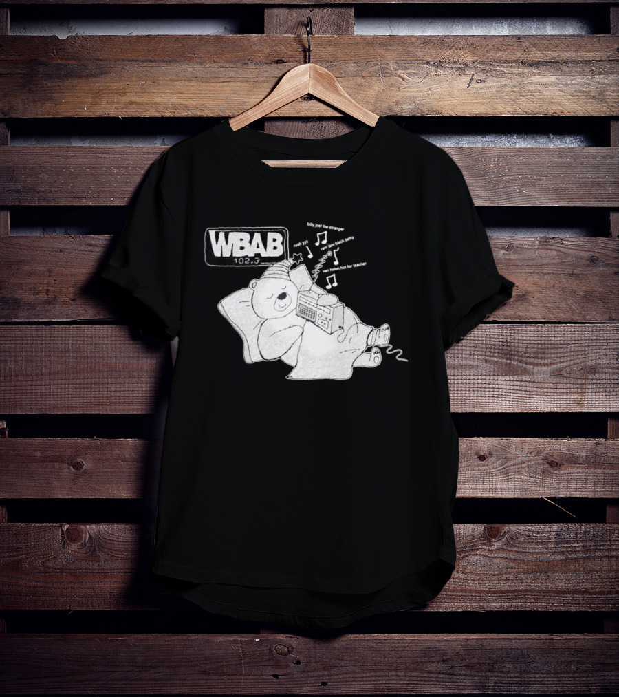 WBAB 102.3 Sleeping Bear Music Notes Radio Billy Joel The Stranger Rush YYZ T-Shirt