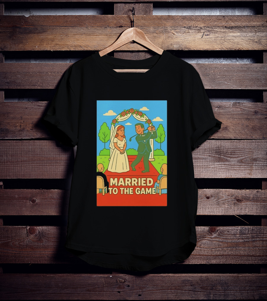 Married To The Game Groom Golfing At Wedding T-Shirt