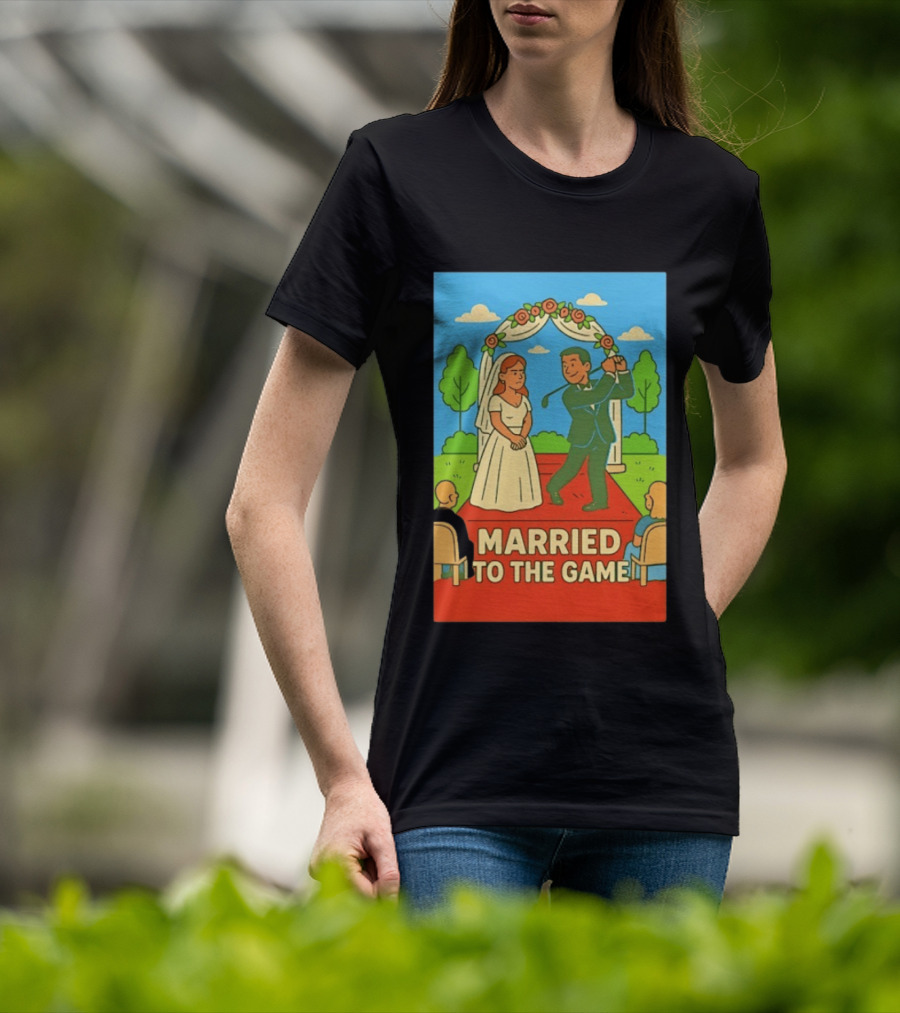 Married To The Game Groom Golfing At Wedding T-Shirt